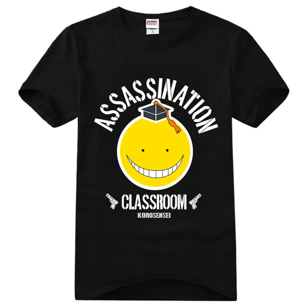Новинка аниме классные футболки для мужчин Korosensei футболка из хлопка с коротким