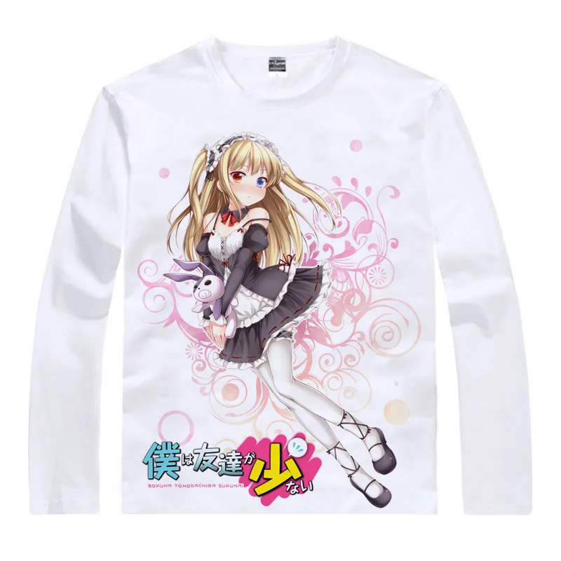 Coolprint аниме рубашка Haganai NEXT Boku Wa Tomodachi Ga футболки Sukunai с длинными рукавами Yozora Mikazuki Косплей рубашки в японском стиле - Цвет: Style 3