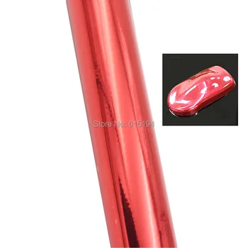 

30meters Red Car foil wrap body vinyl film Chrome Vinyl Mirror Chrome film covering Sticker covering body Decoration sticker