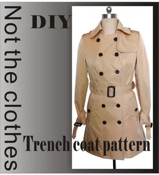 

McCall Pattern Clothing DIY Overcoat Sewing Pattern Coat Sewing Template Cutting drawing BFY-11
