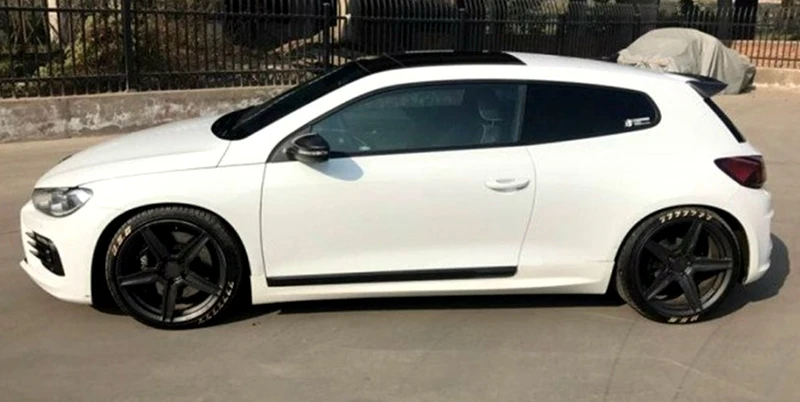 Автомобильное украшение в виде хвостового крыла для Volkswagen Scirocco 2009 2010 2011 2012 2013 углеродного волокна черный задний багажник спойлер на крыше