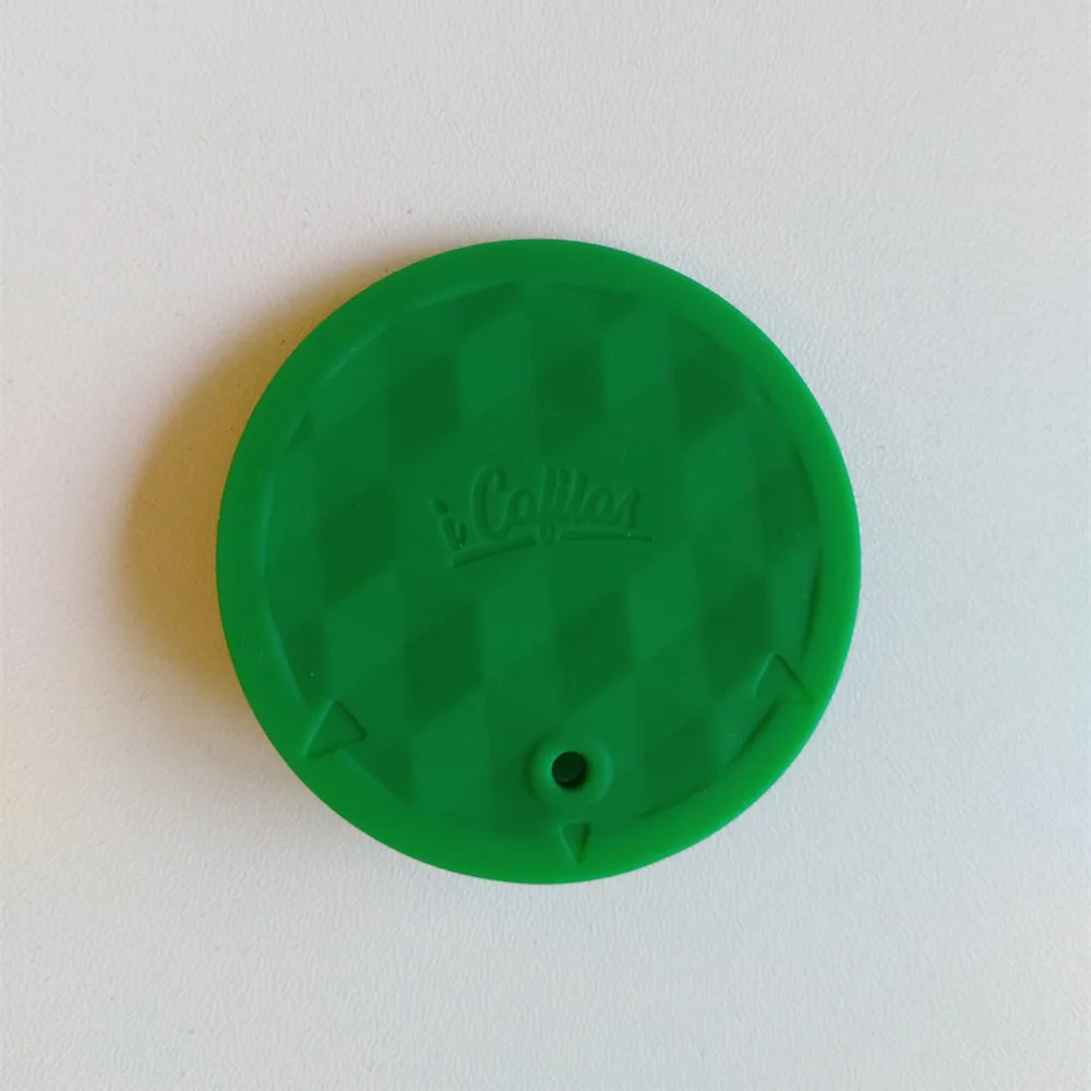 

iCafilas Reusable Silicone Green Cover Replacment For Dolce Gusto Coffee Filters Capsule Pods