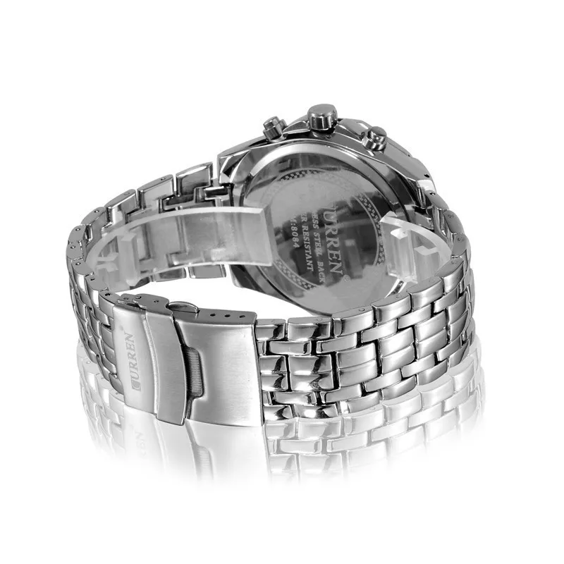 Relogio Masculino Curren Watches Men Brand Luxury Stainless Steel Quartz Watch Men Casual Military
