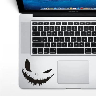 WS-black(127) Черная наклейка для ноутбука, частичная наклейка s Для lenovo/Xiaomi/hp/Asus/Dell, мультяшная наклейка для ноутбука Macbook air pro retina 11 13 15 - Цвет: WS-black(127)