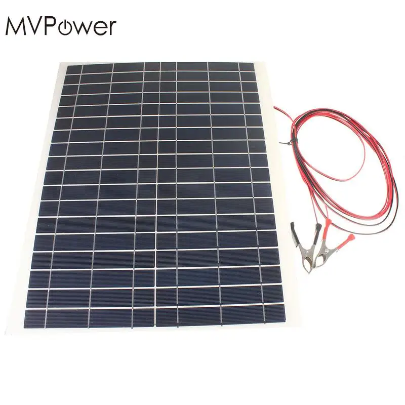 

20W 12V Solar Panel Charger High Efficiency Kit-Diy Photovoltaic Foldable Waterproof Solar Panel For Camping Hiking Traveling