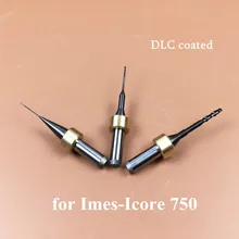 3 шт. Imes-Icore 750 без покрытия стоматологические CAD/CAM вольфрамовые фрезерные буры из карбида для фрезерования стоматологических циркониевых/PMMA/восковых блоков