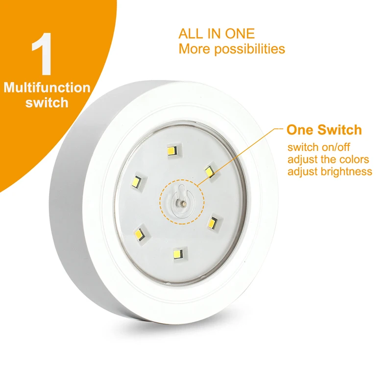 CNSUNNYLIGHT Car LED Interior Reading Light 0.8W Portable Mini Night Lamp Yellow Warm White For Cars Room Table Office Light (7)