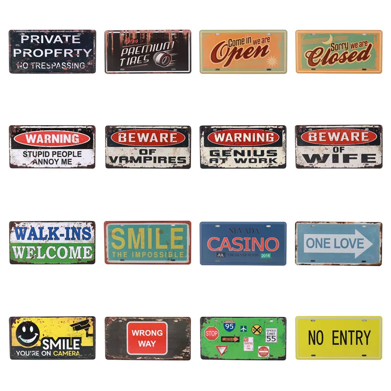 

Coffee Metal Poster Closed Open Sale Art Print Advertising Board Vintage Tin Signs Tintin Welcom To The Party Decor 15x30CM C18