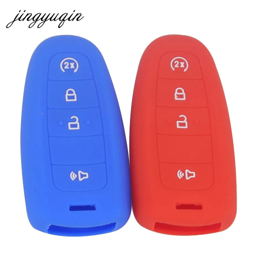 Keyforkess 30pcs Smart Remote Key Case 4 pulsanti Cover in Silicone adatta per Taurus LINCOLN MKS MKZ MKX MKT scavato 6 1DSwarehouse9373 -