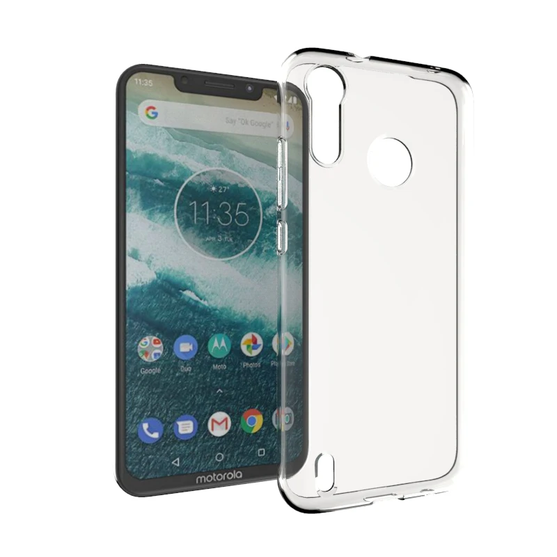 Нескользящий мягкий прозрачный силиконовый чехол из ТПУ для Motorola Moto P40 Play One Power 2 |