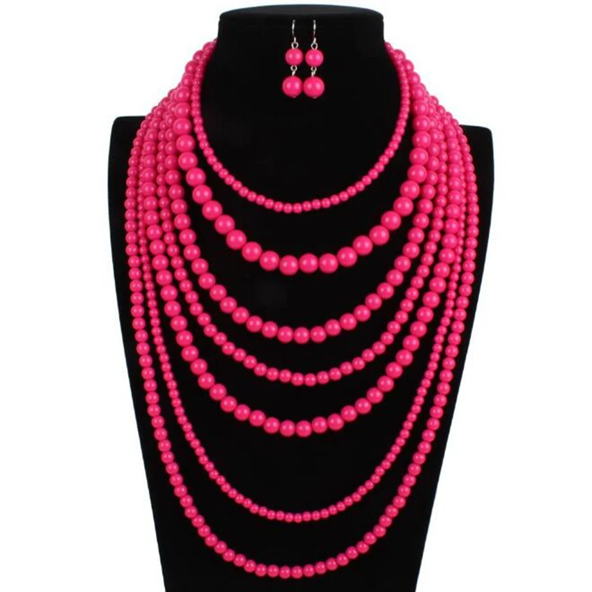 statement necklace earrings set (1)