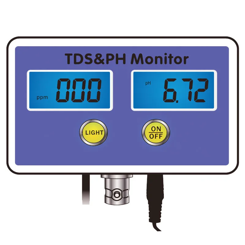 

PH long-term monitor, salinity / PH one test machine, aquarium ph, TDS tester,seawater detection.Two-in-one detector.