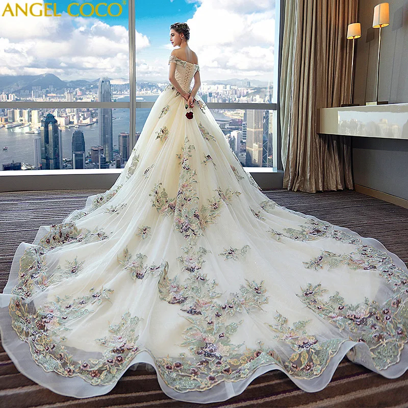 

Maternity Dress Gown Wedding Party Pregnant Women Long Bride Wedding Palace Word Luxury Long Tailing Maternity Clothing