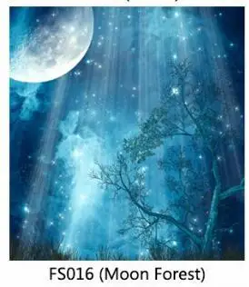 FS016 Moon Forest Настенный самоклеящийся 3d книжный чехол 13 шт. Фреска для лестниц ПВХ двери обои лестницы стены стикеры домашний декор - Цвет: FS016 Moon Forest