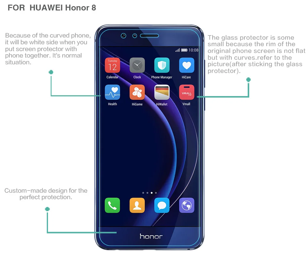Gxe Премиум закаленное Стекло Плёнки для Huawei Коврики 9 P9 Lite P8 p8lite Honor 8 7 6 Plus Honor 5X 5C 5A ЖК-дисплей Экран протектор гвардии