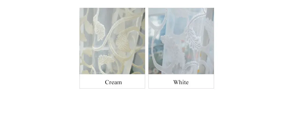 Smt354NAPEARL Leaves Vine Jacquard Draped White Cream Simple Design Curtains for Bedroom Windows Transparent Tulle Curtain Ready Made (1)