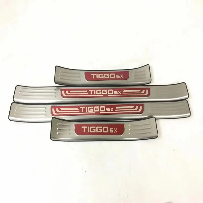 Автомобильные аксессуары для Chery Tiggo 5X 2017 2018 стальные накладки на пороги дверные