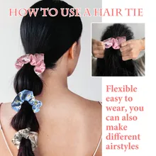 50 шт. винтажные резинки для волос женские растягивающиеся шифоновые резинки для женщин Цветочные эластичные волосы Йога Ремни для растяжки головные уборы для девушек# g4