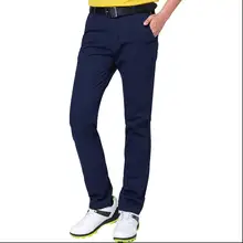 Осень-зима одежда для гольфа Для мужчин брюки полной длины дышащие эластичные брюки с высокой посадкой спортивные Гольф одежда спортивный костюм