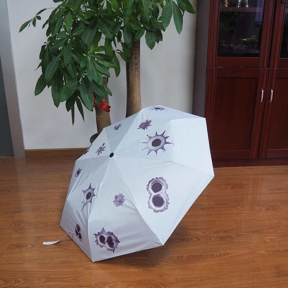 New 3D Bullet Hole Car Automatic Umbrella For VW Passat B6 B7 Scirocco Golf MK4 BMW E39 E46 AMG Mercedes W212 3 Folding Umbrella