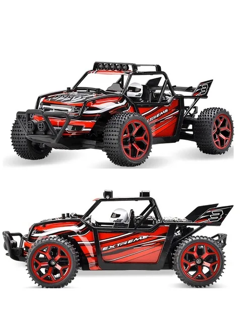 

Ewellsold 1:18 2.4G high speed 4WD remove control buggy/high speed radio control car/RC car for Children red/green
