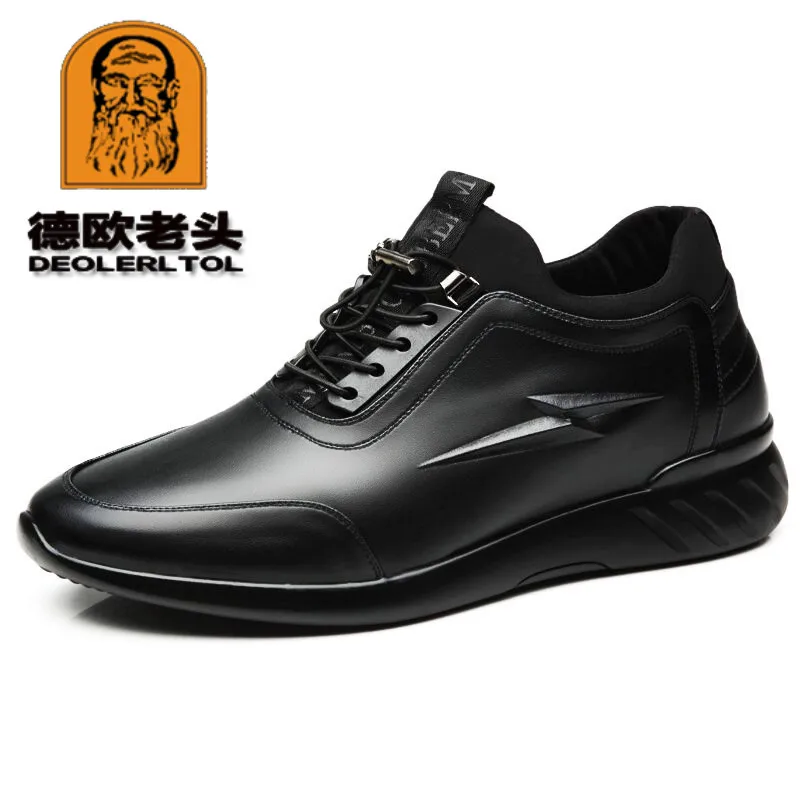 2019 Mens Cow Leather Shoes Fashion British Casual Anti Slip New Autumn Man Genuine huismerk kopen in de aanbieding 2019 Mens Cow Leather Shoes Fashion British Casual Anti Slip New Autumn Man Genuine huismerk kopen in de aanbieding