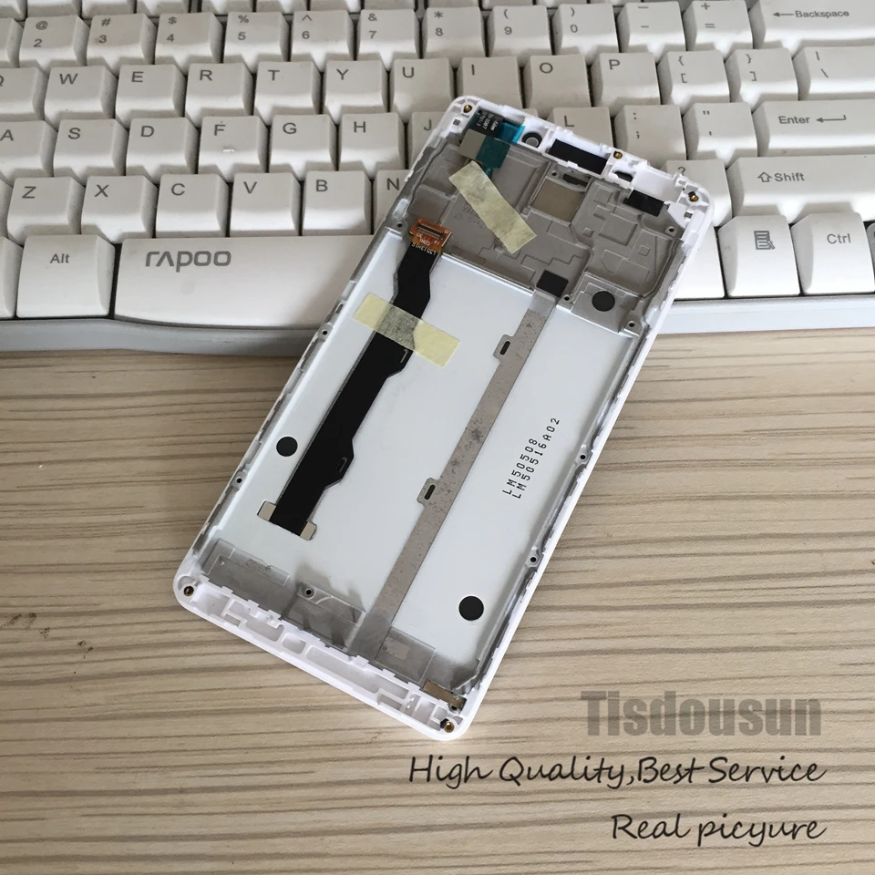 Lenovo A5600 LCD Display With Frame white (13)