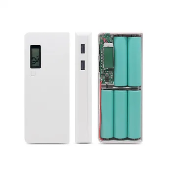 

DIY 5x18650 Portable Battery Power Bank Shell Case Box LCD Display Dual USB Powerbank Box KIT Powerbank 18650 (No Battery)