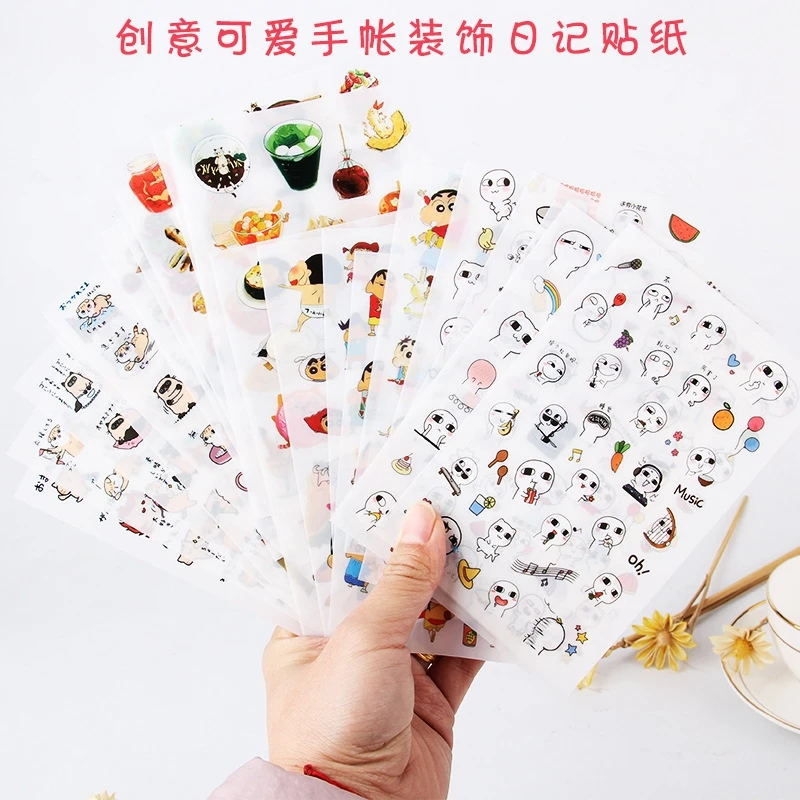 

Crayon Shinchan Stickers Toys for children Cartoon anime sticker Scrapbook laptop Skateboard sticker Funny Sticker Kids toys