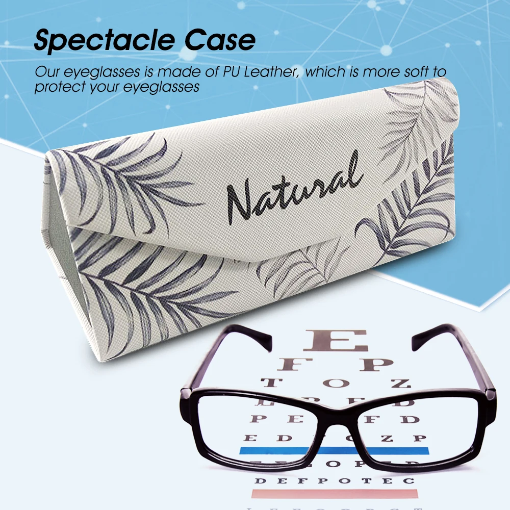 

Folding Sunglasses Box Small Fresh Glasses Storage Box Organizer Portable Eyewear Protector PU Spectacle Case