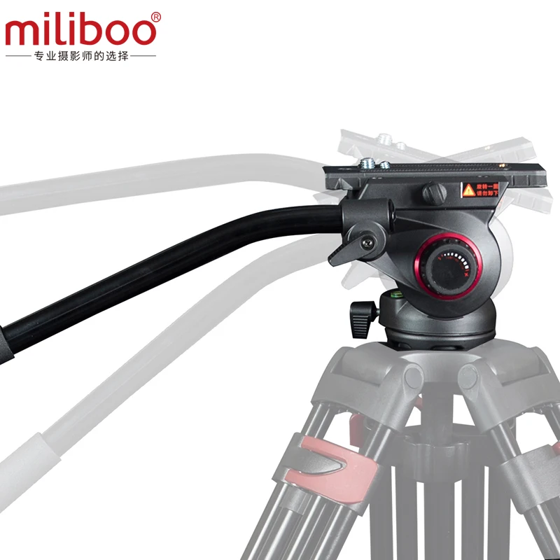 Miliboo MYT803 база плоская жидкая головка с 75 мм размер чаши Модернизированный Регулируемый демпфирующий дизайн для камеры штатив/монопод стенд