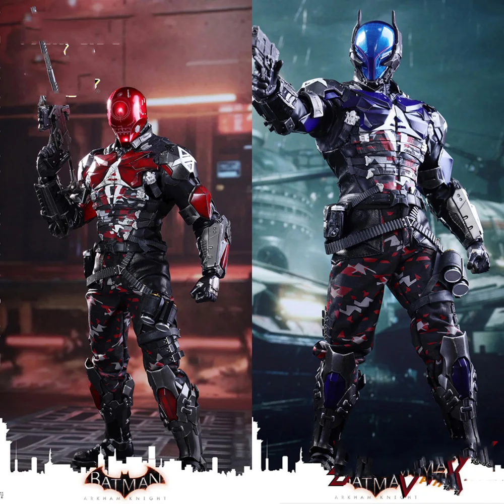 

Hot Toys Blue&Red Hood Arkham Knight Batman Series 1/6 Collectible Full Set Action Figure VGM28 Model Toys for Fans Holiday Gift