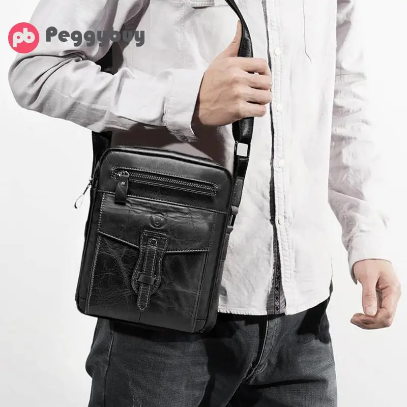 BULLCAPTAIN, натуральная кожа, мужская сумка через плечо,, деловая мужская сумка с клапаном, модные сумки на плечо, мужские дорожные сумки