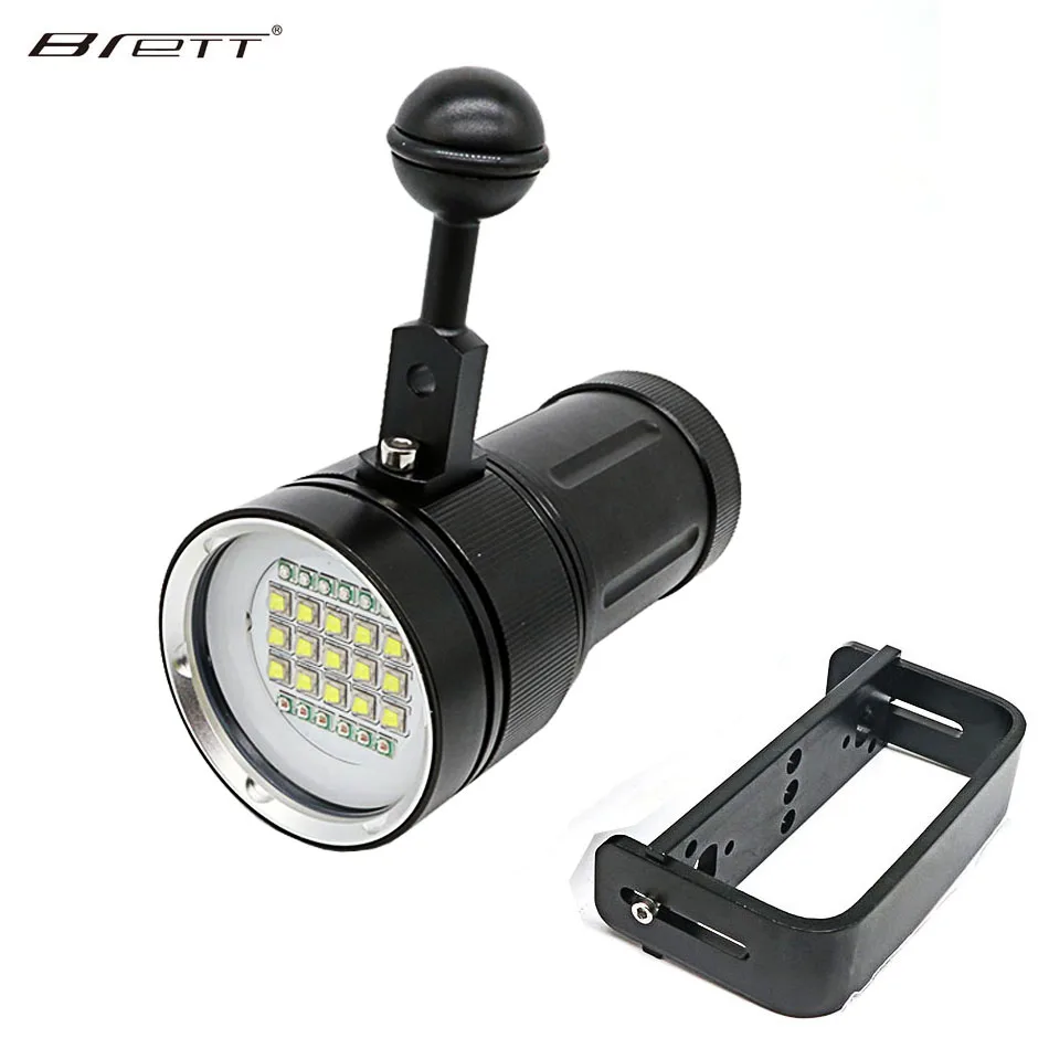 Professional Video Photography Diving Flashlight Fill light Underwater 100M 15 XM L2 LED Camera