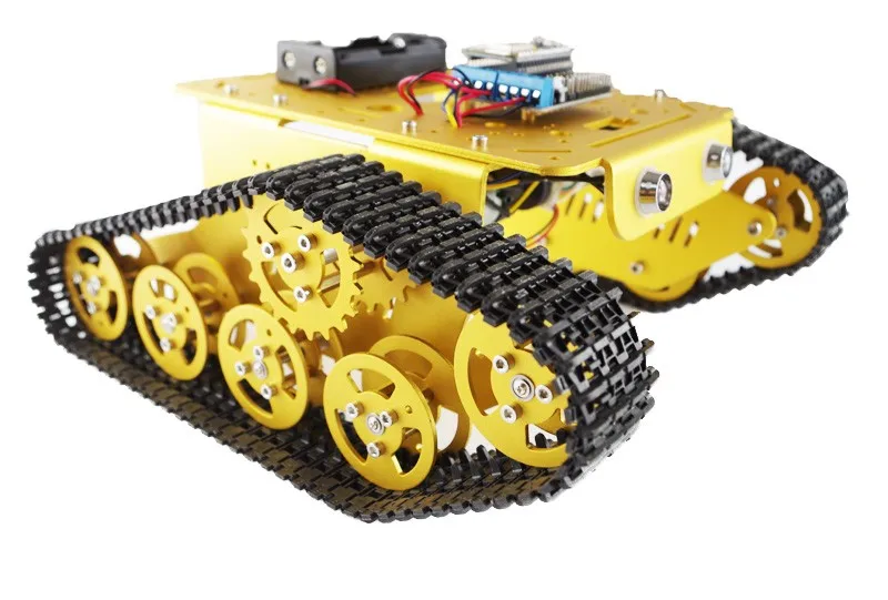 Rc Wifi Robot Tank Car Chassis Controllato Da Android/Ios Phone Basato Su Nodemcu Esp8266 Board + Motor Drive Shield Fai Da Te