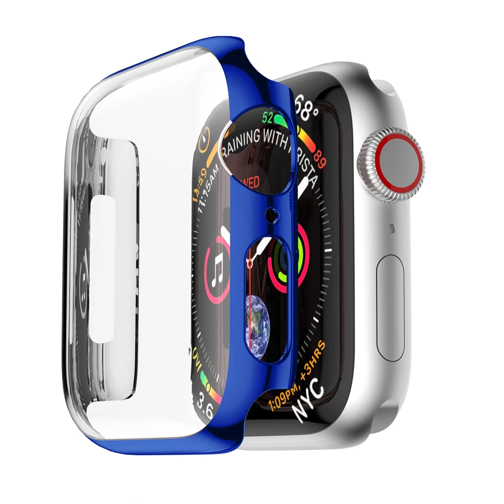 Case cover for Apple Watch 4 3 44 mm 38mm apple watch case iwatch band 42mm 40mm Shatter-Resistant Shell Frame screen protector