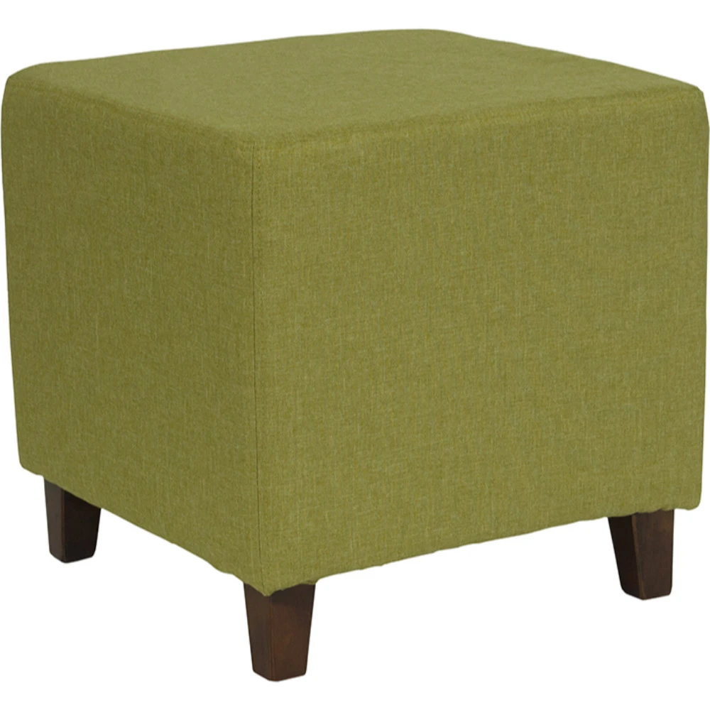 все цены на Ascalon Upholstered Ottoman Pouf in Green Fabric онлайн