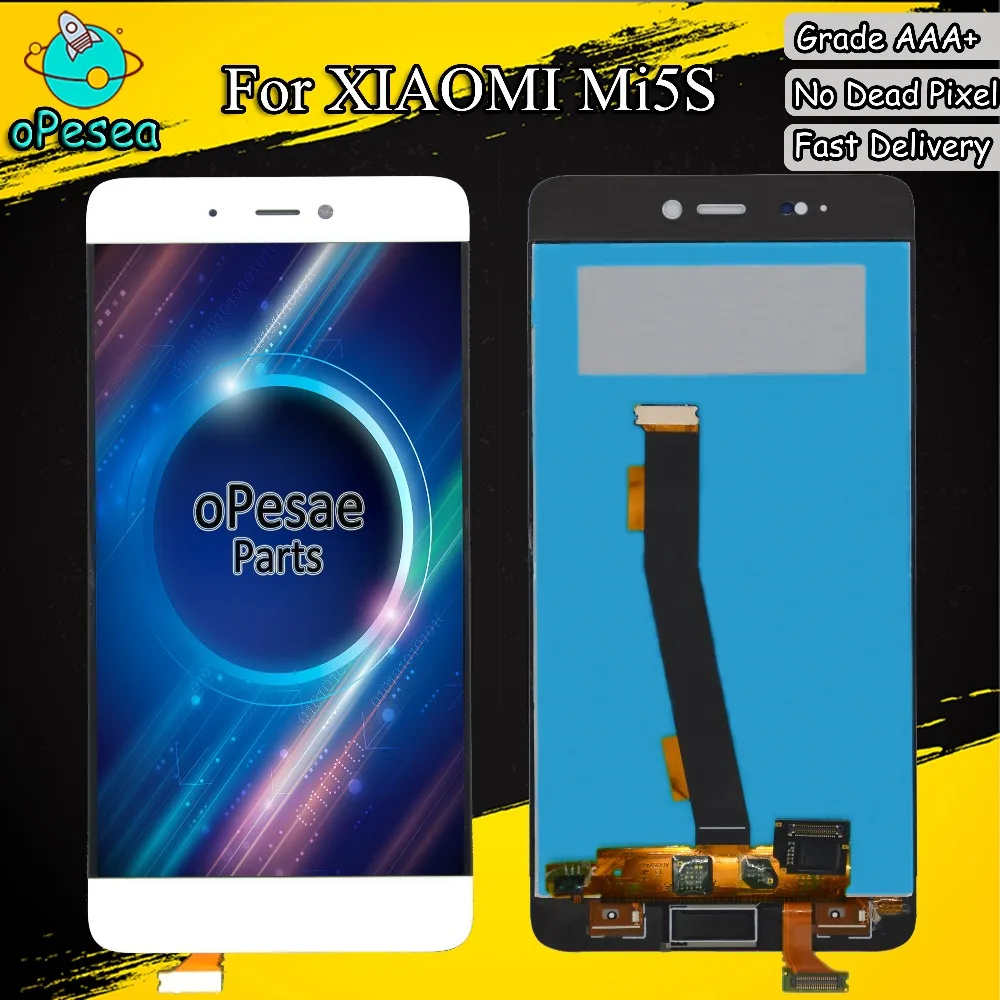 OPesea 5,15 ''для Xiaomi Mi 5S ЖК-дисплей панель сенсорный экран дигитайзер стекло в сборе с рамкой для Xiaomi Mi 5S M5S ЖК-дисплей
