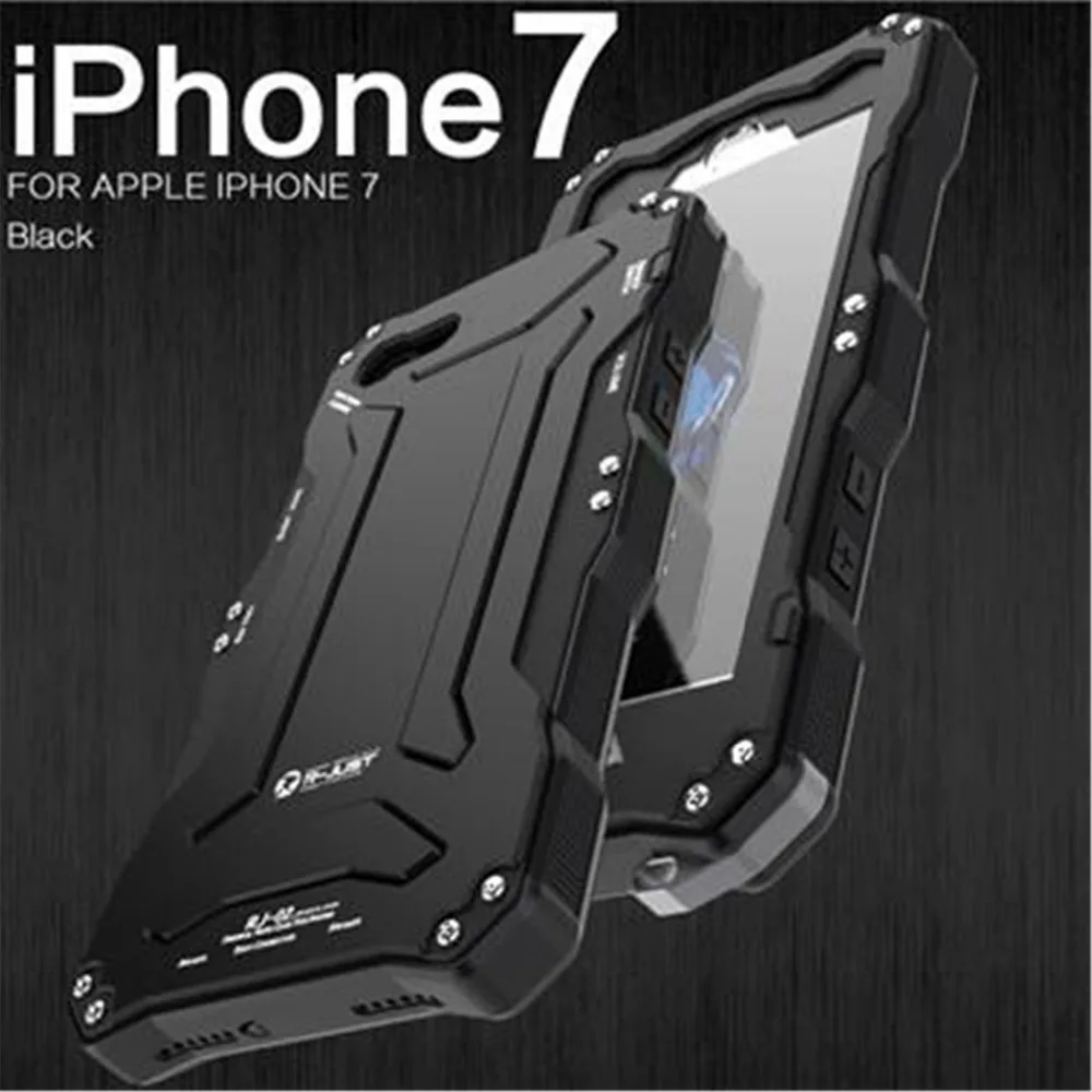 R-JUST for Apple IPhone 7 Case Aluminum Three Defenses Phone Cases Hard Bumper Back Covers IPhone7 4.7inch | Мобильные телефоны и