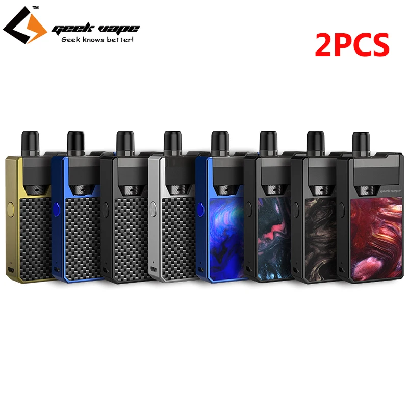 

2pcs/lot GeekVape Frenzy Kit Pod System 2ml Cartridge Atomizer and 950mAh Battery AS Micro Chipset E Cigarette Vape