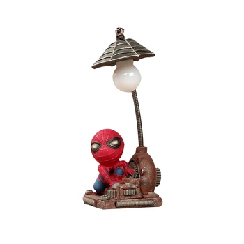 

Spiderman Model Figurines Desktop Metal Plane Model Spiderman Cartoon Night Light Figurines Crafts Gifts