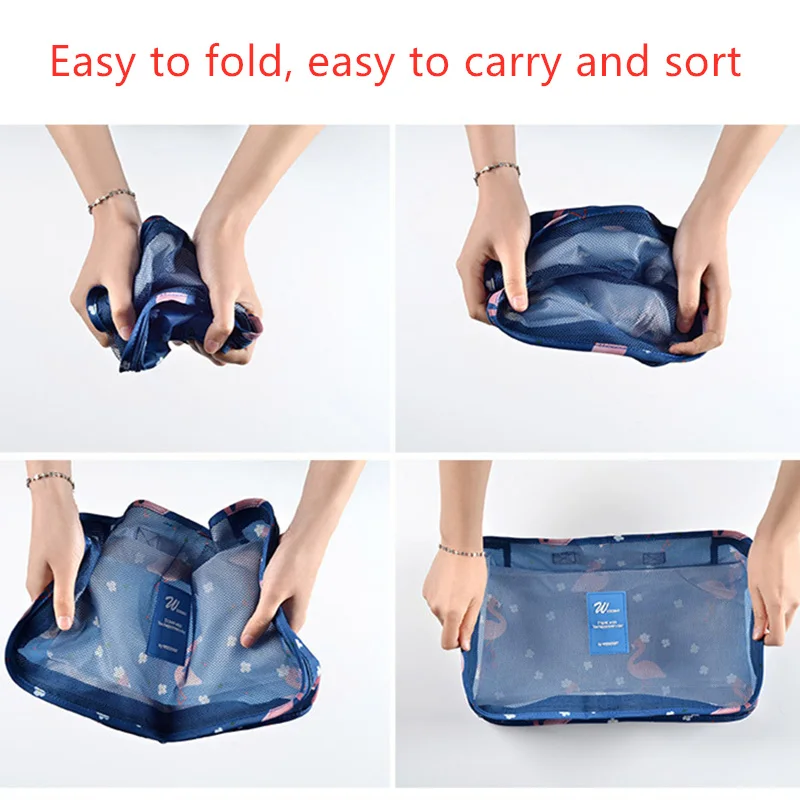 XYLOBHDG New High capacity 7pcs/set Travel Suitcase Organizer Bag Women Men Clothes Partition Arrange Storage Luggage Bags