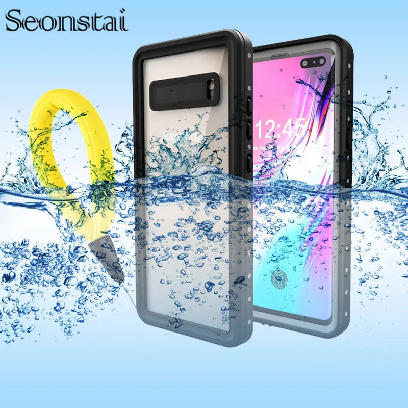 Водонепроницаемый IP68 чехол для samsung S10 5G S10plus Герметичные Чехлы наружного