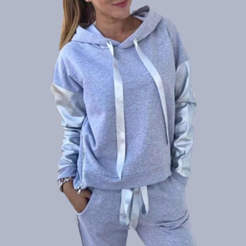 pink sweatshirt and sweatpants set