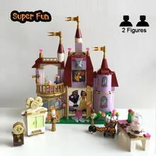 397 шт. красивые и чудовищные друзья принцесса Белла Зачарованный замок строительные блоки рождественские подарки год игрушки для девочек
