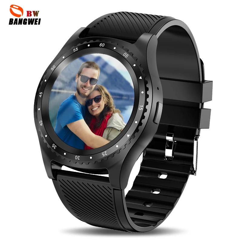 

BANGWEI smart phone watch supports SIM TF card Bluetooth connection can control music player Sport Smart Watch Reloj inteligente