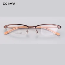 Новое поступление, дешевые маленькие очки для умников, прозрачные линзы, унисекс, Золотая круглая металлическая оправа, очки, оправа, оптические очки для мужчин и женщин, полуоправа