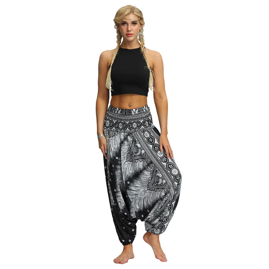 Pantalones Capri Bohemios HEYHUN - ¡Comodidad Y Estilo Para Tus Días De Verano!