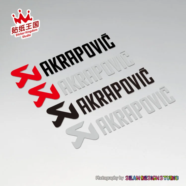 

For Akrapovic AK exhaust Auto motorcycle motorbike Stickers Decals Reflective Waterproof M05