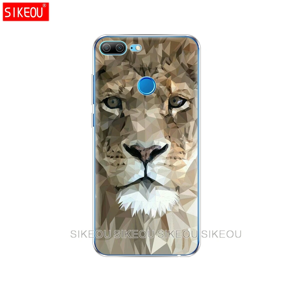 Силиконовый чехол для телефона huawei honor 9 honor 9 lite, мягкий силиконовый чехол из ТПУ, полный 360, ударопрочный Кот, волк, тигр, лев, леопард, медведь - Цвет: 10113